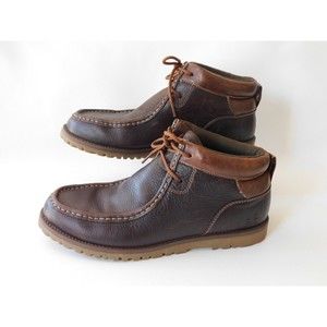 Stacy Adams Men's Moc Toe Boot Style 53369-247 Size 10.5 Leather Brown Shoe